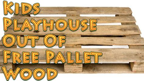 Google how to build wooden fort, or something similar. Kids Playhouse Out Of Free Pallet Wood - YouTube
