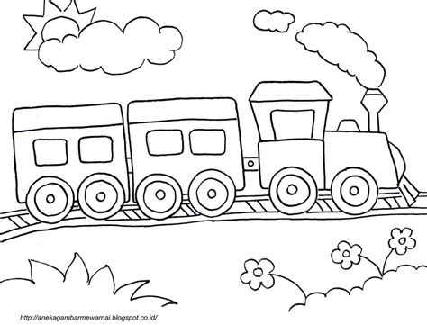 Mewarnai Gambar Sepeda Untuk Anak Tk