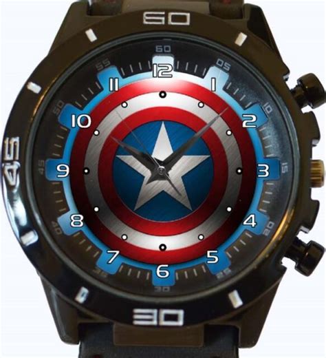 Marvel Avengers Captain America Unisex Watch By Accutime Brand New