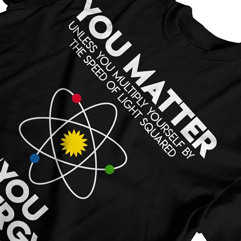 1tee Mens You Matter Science T Shirt Ebay