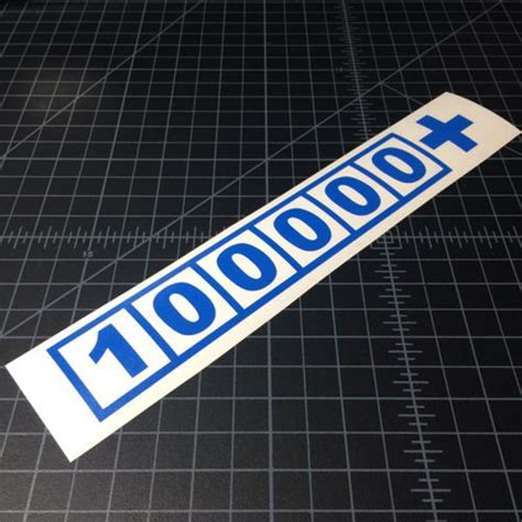 100000 Mile Sticker Vinyl Decal Sticker Car Sticker Jdm Etsy