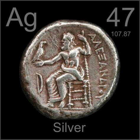 Tetradrachm A Sample Of The Element Silver In The Periodic Table