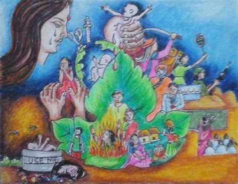 Save Girl Child Painting By Isha Purohit