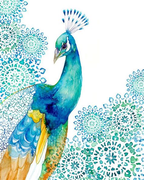 10 Perfect Peacock Pieces For Your Home Peacock Art Watercolor