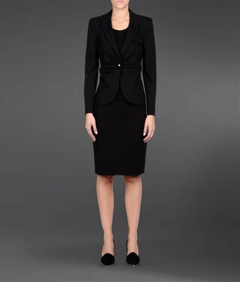 You can choose to just buy a jacket or team it with either a skirt or pants, or. Lyst - Armani Womens Suit in Black