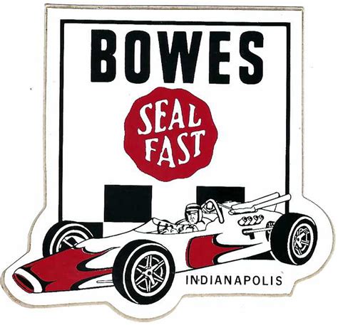 Bowes Seal Fast Racing Decal Sticker Vintage Indy Crashdaddy Racing