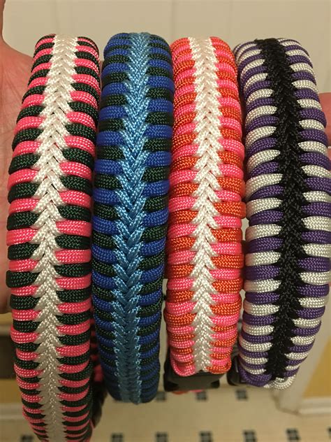 If you are looking for something special, do not hesitate to contact us. Stitched fishtail paracord dog collars. | Comida para ...