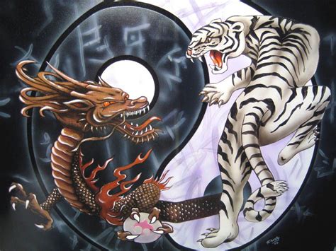 Asian Dragon And Tiger Telegraph