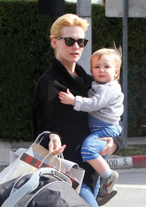 January Jones Can Really Keep A Secret The Father Of Her Son Xander
