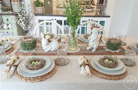 Some updates in our dining room and a simple spring tablescape. Spring Tablescape in the Dining Room in 2020 | Spring ...