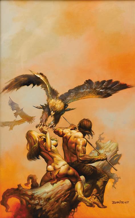 Boris Vallejo The Lavalite World Paperback Book Cover Painting