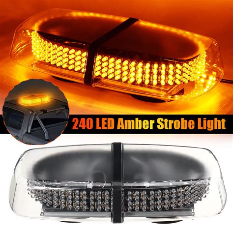 240 Led Car Emergency Warning Caution Light Magnetic Truck Roof Top