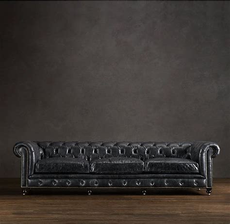 Distressed Black Leather Sofas For A Timeless Beauty And Elegance