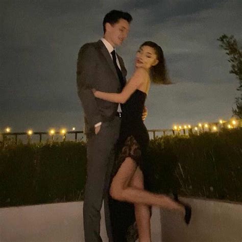 Shurchcom Ariana Grande Shares Rare Photo Kissing Husband Dalton Gomez And Its Just Like Magic