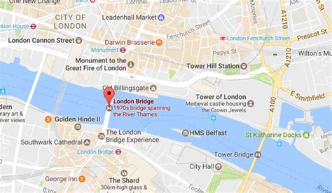 London Bridge Map 