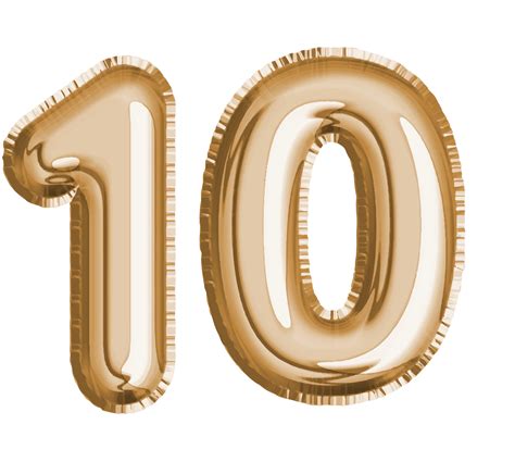 10 Number Png Images Transparent Background Png Play