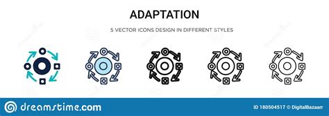 Black Adaptation Isolated Vector Icon Simple Element Illustration From