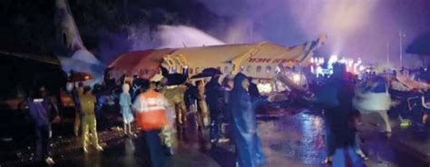 Dubai Kozhikode Air India Flight Skids Of Runway Splits Into Two The