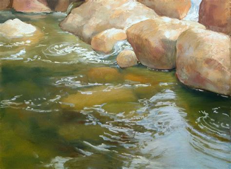 Paintings Of Streams And Rocks Bing Images Water Painting Painting