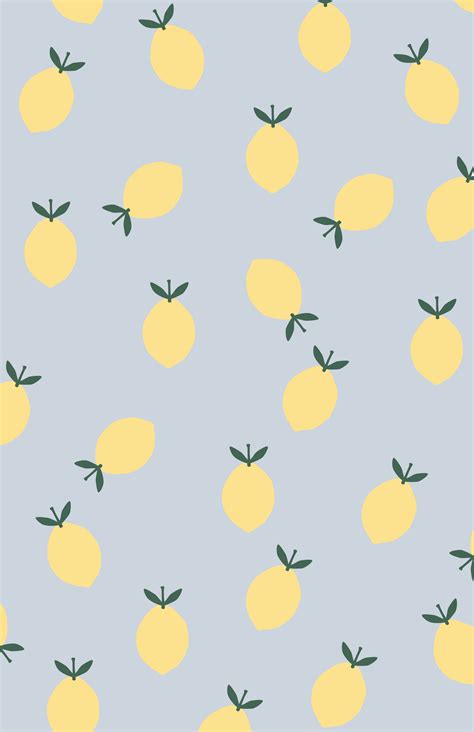 Free Download Hand Drawn Lemon Pattern Illustration Fresh Lemons