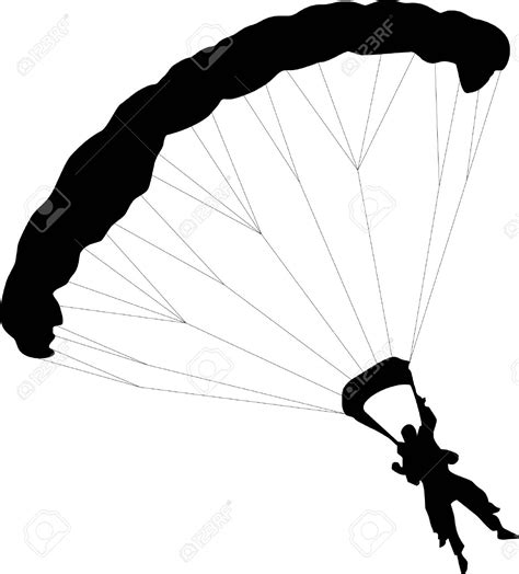 Skydiver Silhouette At Getdrawings Free Download
