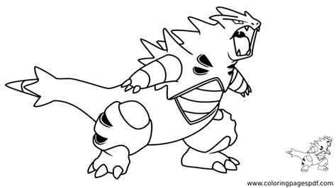Tyranitar Coloring Pages - Coloring Home