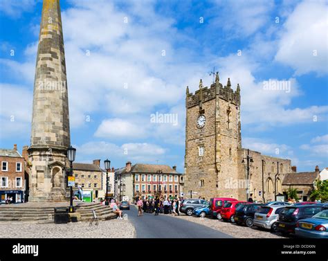 Historic Market Place in Richmond, North Yorkshire, Yorkshire Dales