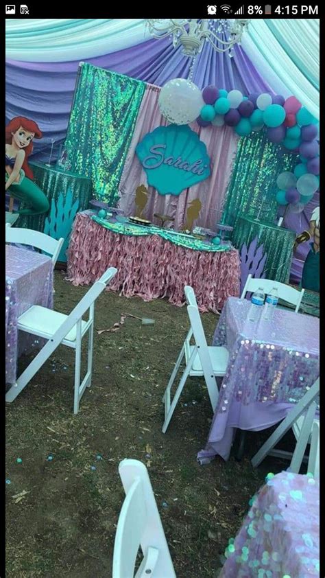 Mermaid Party Set Up By Janet Jimenez Props By Rivera Crafts