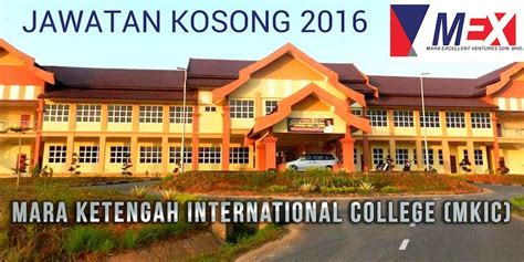 Jawatan kosong terkini fama 2011. Jawatan Kosong MARA Ketengah International College (#MKIC ...