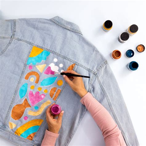 Diy Painted Denim Jacket — Clever Poppy