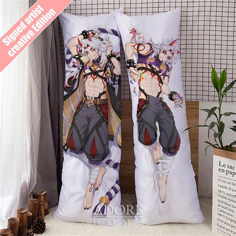 genshin impact arataki itto dakimakura anime hugging body pillow cover case decorative pillows