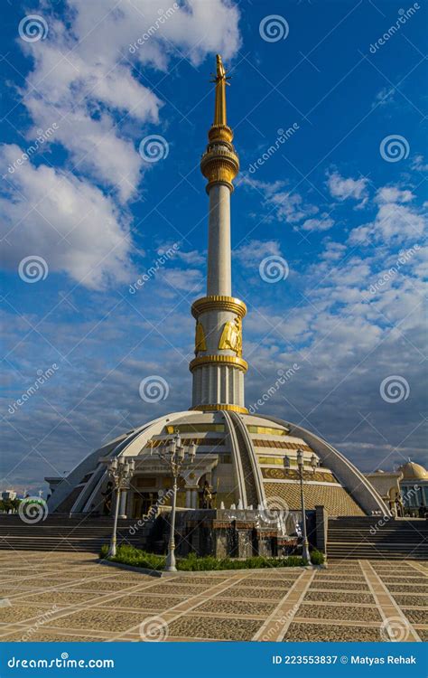 Independence Monument In Ashgabat Turkmenist Editorial Photography