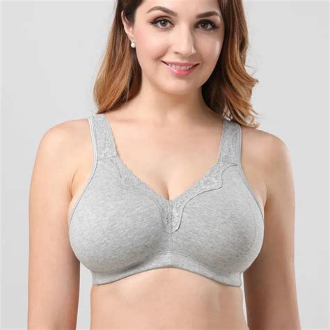 women big breast bra sexy lacy women bra full cup thin underwear push up pure cotton big size