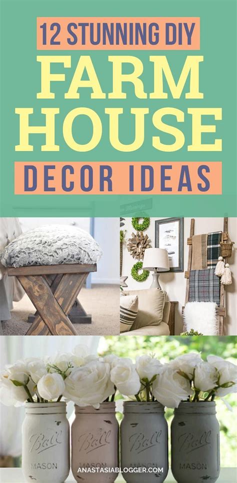 12 Easy Diy Farmhouse Decor Ideas You Will Love To Try In 2021 Diy