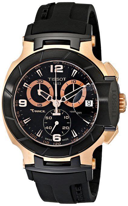 tissot t race rose gold men s 45mm chronograph automatic watch t0484172705706 men s watches
