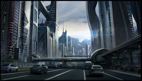 Sci Fi Cityscape By Sebastianwagner On Deviantart