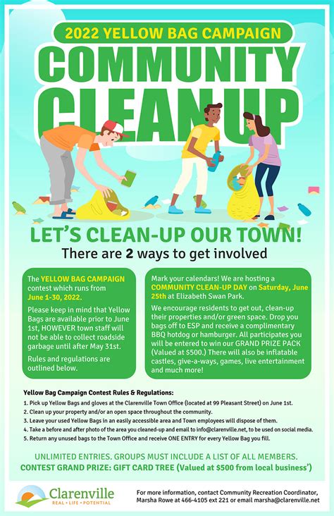 2022 Community Cleanup Poster The Town Of Clarenville Real Life