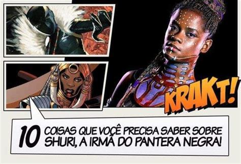 10 coisas que você precisa saber sobre Shuri a irmã do Pantera Negra