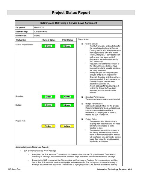 Simple Project Status Report 8 Examples Format Pdf Examples