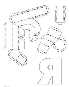 Come print this template to make your own 3d alphabet. 8 Best 3D letter template images | 3d letters, Letter ...