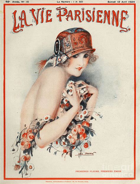 La Vie Parisienne 1924 1920s France Drawing By The Advertising Archives