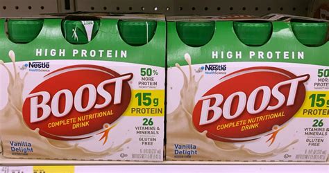 New 21 Boost Nutritional Drink Or Drink Mix Coupon 079 Per Drink