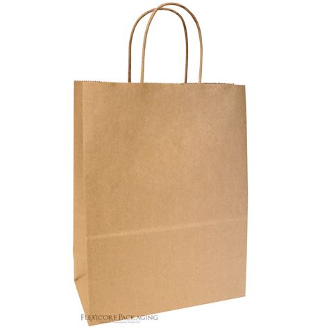 Business And Industrie Kraft Brown Sos Food Carrier Paper Bags With