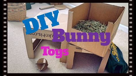 Diy Rabbit Toys Youtube Homemade Rabbit Toys Toys For Pet Rabbits