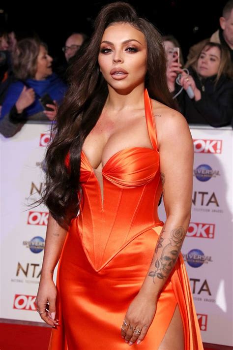 It's the end of an era — jesy nelson has announced that she's leaving little mix. NTA winner Jesy Nelson orange satin dress by designer ...