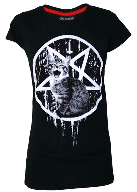 Darkside Satans Kitty T Shirt Attitude Clothing