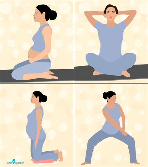 Breathing Exercises During Pregnancy Second Trimester Exercise Poster