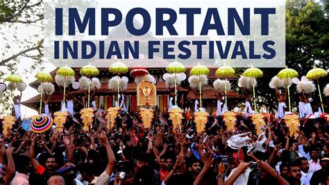 Important Festivals Of India Static Gk Youtube