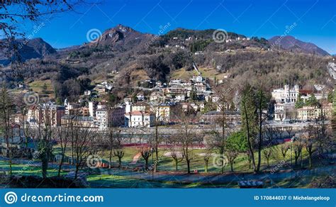 San Pellegrino Terme In The Province Of Bergamo In Northern Italy Stock