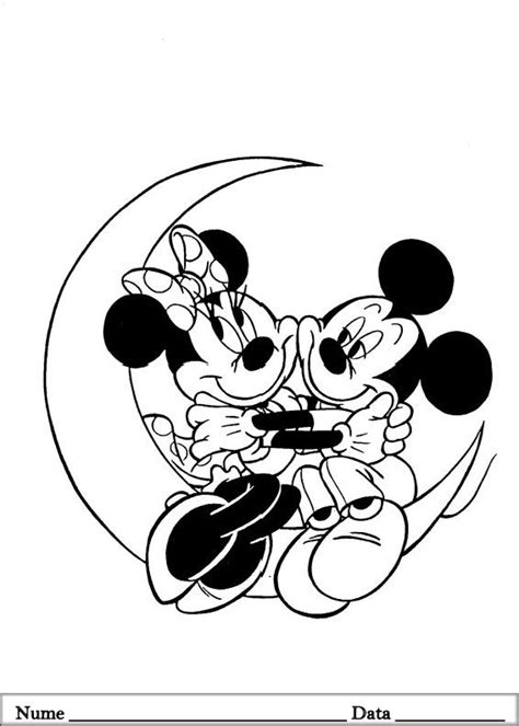 Mickey Planse De Colorat Si Educative